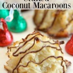 Yummy and Easy Hershey Kiss Stuffed Coconut Macaroons Recipe // SmashedPeasandCarrots.com