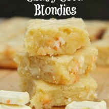 White Chocolate Candy Corn Blondies Recipe