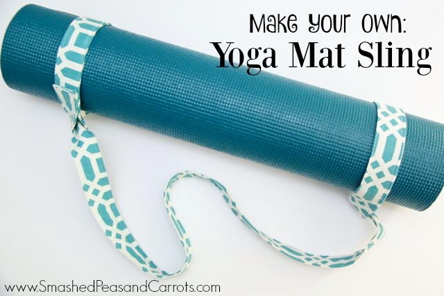 DIY Yoga Mat Sling Tutorial - Smashed Peas & Carrots