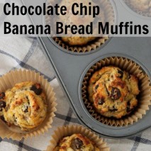 Grain Free Chocolate Chip Banana Bread Muffin Recipe (Paleo, Gluten Free and Dairy Free)
