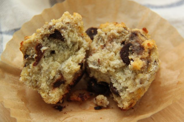 Grain Free Chocolate Chip Banana Bread Muffin Recipe (Paleo, Gluten Free and Dairy Free) // SmashedPeasandCarrots.com