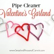 Pipe Cleaner Valentine's Garland…sooo cute and easy! // SmashedPeasandCarrots.com