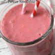 Strawberry Coconut Power Smoothie Recipe // SmashedPeasandCarrots.com