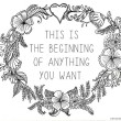 This Is The Beginning of Anything You Want Free Printable // SmashedPeasandCarrots.com