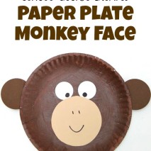 Curious George Inspired Paper Plate Monkey Craft