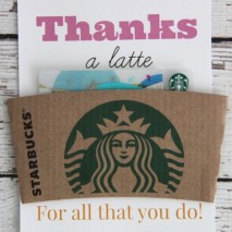 Thank You Gift Idea: Thanks a Latte in Pink