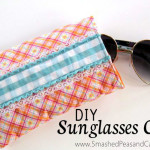 DIY Sunglasses Case Tutorial // SmashedPeasandCarrots.com