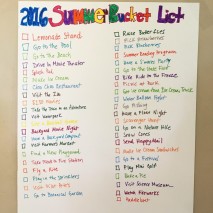 2016 Summer Bucket List