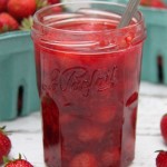 Fresh Homemade Strawberry Sauce Recipe // SmashedPeasandCarrots.com