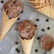 No Churn Chocolate Puppy Chow Ice Cream Recipe // SmashedPeasandCarrots.com