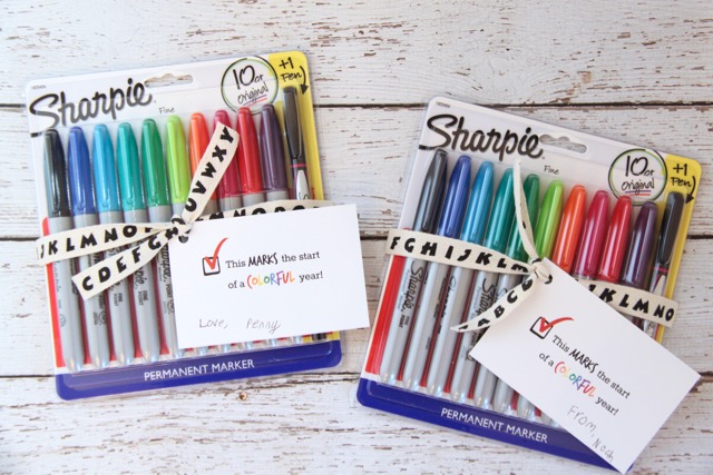 Back to School Sharpie Marker Teacher Gift