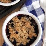 Paleo Gluten and Dairy Free Blueberry Crumble Recipe // SmashedPeasandCarrots.com