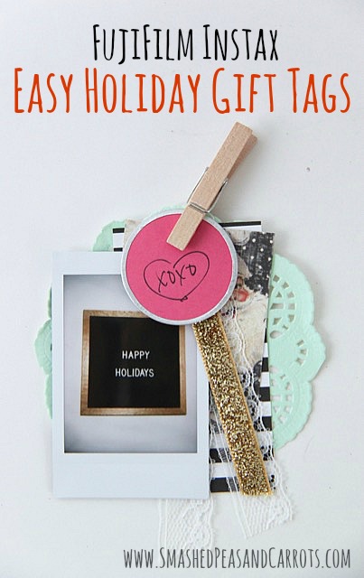 FujiFilm Instax Easy Holiday Gift Tags // SmashedPeasandCarrots.com