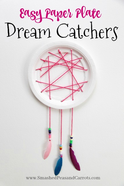 Paper Dream Catcher Craft For Kids - Made with HAPPY