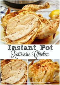 Instant Pot Rotisserie Chicken - Smashed Peas & Carrots