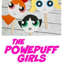 The Powerpuff Girls Paper Plate Masks