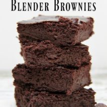 The Easiest Paleo and Gluten Free Blender Brownies