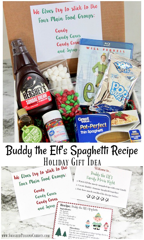 Elf Movie Spaghetti Recipe Gift Idea