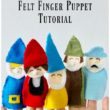 Gnome Felt Finger Puppet Tutorial