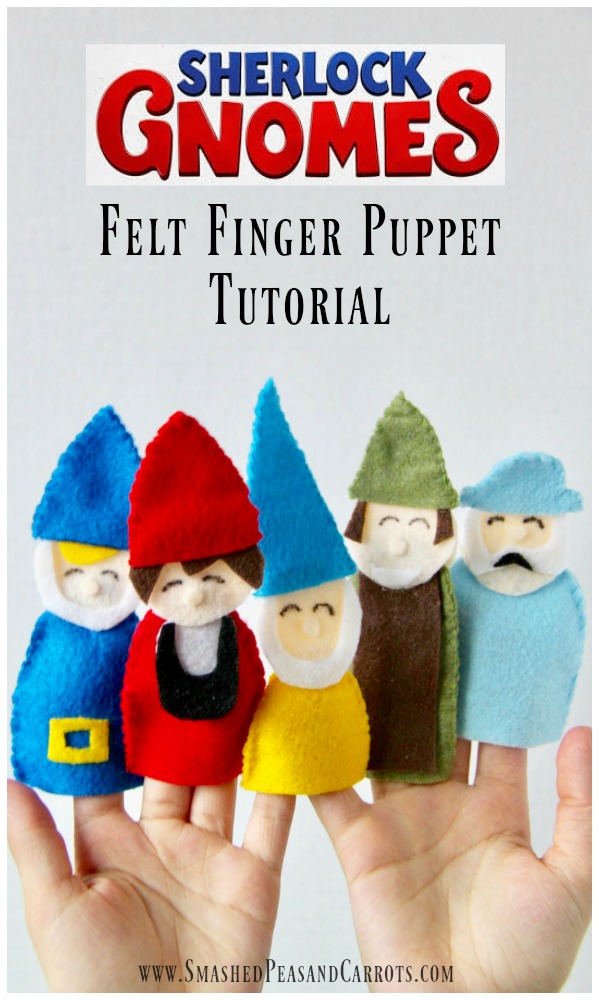 Gnome Felt Finger Puppet Tutorial