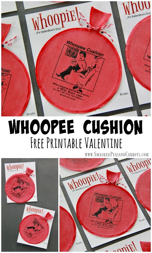 Whoopee Cushion Valentine Printable