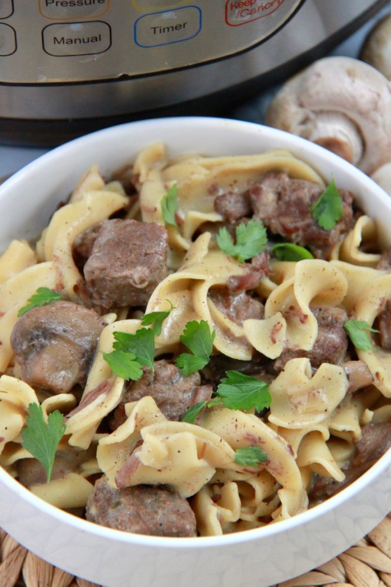 Instant Pot Beef Stroganoff