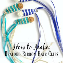Braided Ribbon Hair Clips