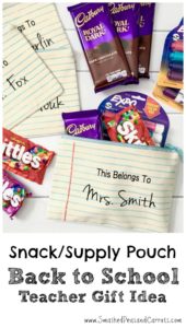 Notebook Paper Pencil Pouch Teacher Gift Idea